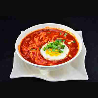 MEE KUAH MERAH (Mee in Mutton Soup)